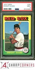 1975 TOPPS #255 DWIGHT EVANS RED SOX PSA 9