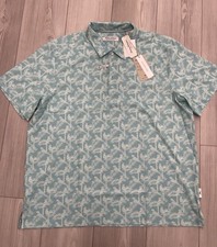Tommy Bahama Island Zone Polo Shirt Mens XL Bahama Coast Parrot Paradise Green