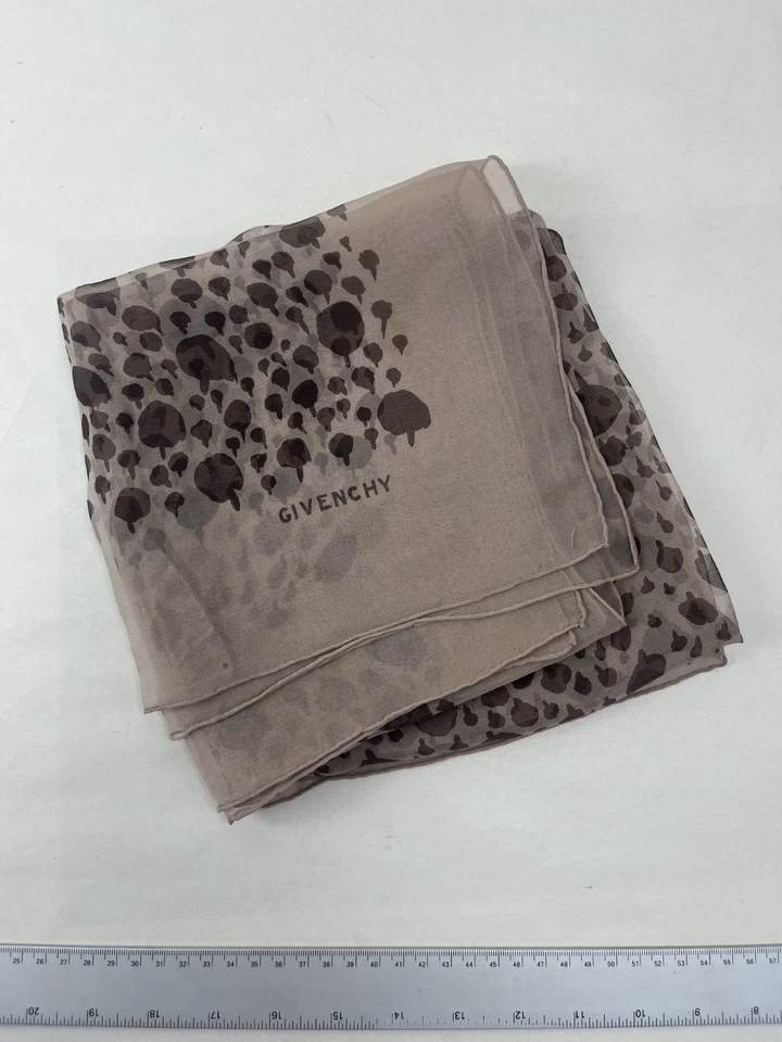 Bufanda/Pañuelo Givenchy Dots Algodón Cuadrado Marrón DS66 Foto 3 de 3