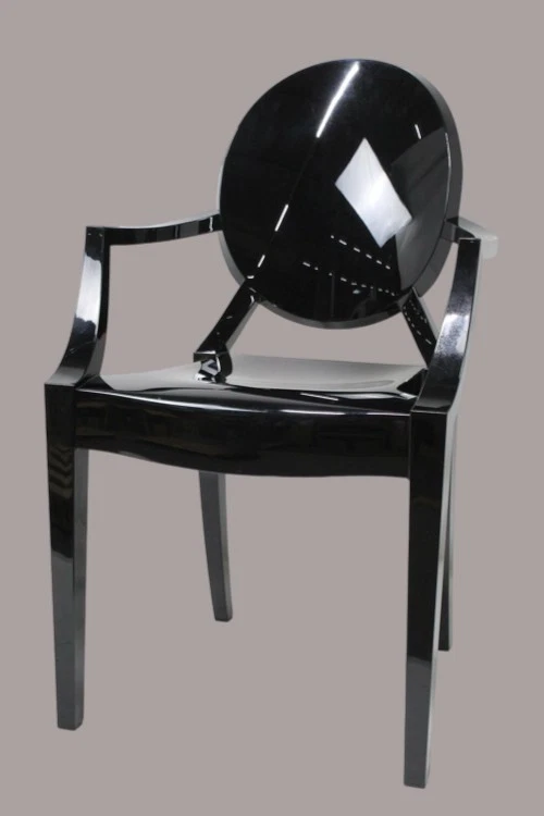 Kartell Louis Ghost Stuhl schwarz stapelbar für Innen- und - Sehr Gut, Foto 4 von 5