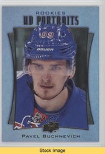 2016 Upper Deck UD Portraits Rookie Rainbow Green Foil Pavel Buchnevich READ 0tf