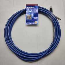 KOBALT 1/4-IN X 25 FT HIGH CARBON WIRE POWER SNAKE FOR DRAIN BLUE