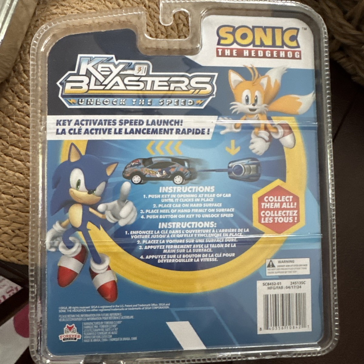Sonic the Hedgehog Key Blasters 2 Cars 1 Key Speed Launch - Sonic