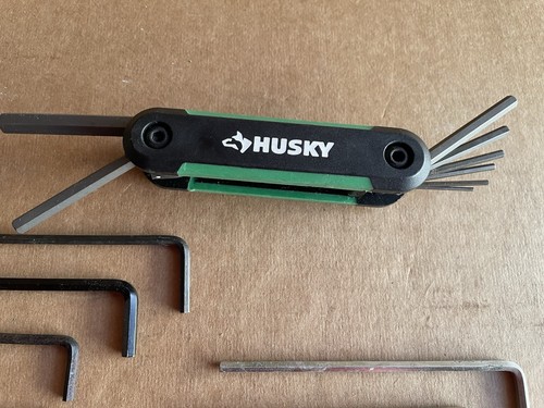 Husky Folding Hex Key Allen Wrench Set Green Metric and 25 Assorted Size Lot - Picture 2 of 5