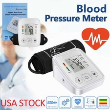 Automatic Digital Blood Pressure Monitor Upper Arm Machine Pulse Meter Cuff LCD