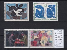 France, superbe 1ère série des Tableaux n° 1319/1322, neuf** luxe cote 12,00€