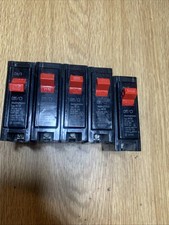 Lot of 5 Bryant Westinghouse BR120 Circuit Breaker 20A 1-Pole Red Handle Type BR