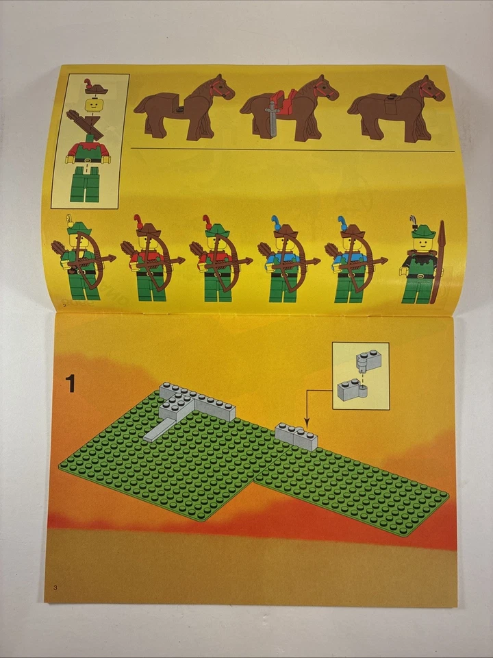 Lego Castle: Posto Avançado Camuflado 6066 Manual de Instruções Excelente Estado Usado - Imagem 4 de 4