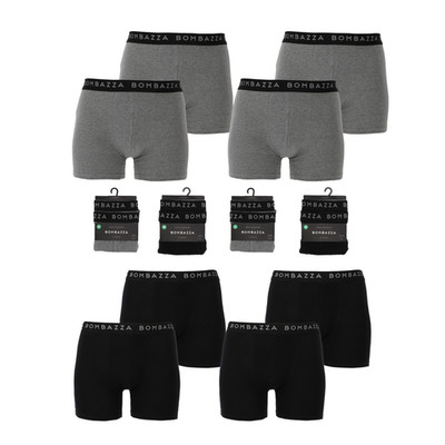 Herren Basic Boxershorts Baumwolle Unterhosen Blau Schwarz Grau Gr. M-2XL