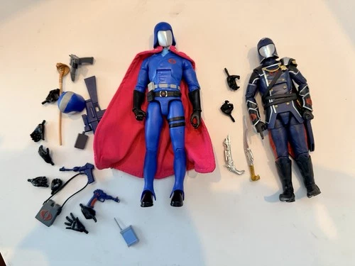 GI Joe Cobra Commander Lot Regal Classified + Super7 Ultimates Figure