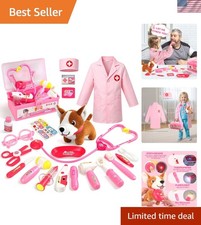 Doctor Kit for Toddlers 3-5 Dress Up for 2  Olds Girls Pretend Veterinarian ...