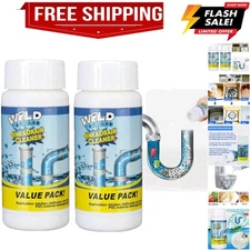 Wild Tornado Powerful Sink & Drain Cleaner Powder - Quick Foaming Super Clean...