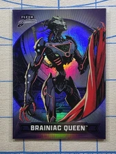 Fleer Brilliants Superman - Brainiac Queen #60 Purple Parallel - DC Comics Card