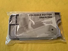 24 inch Faucet Mat for Kitchen Sink 6° Slope Splash Guard with Fasten Button