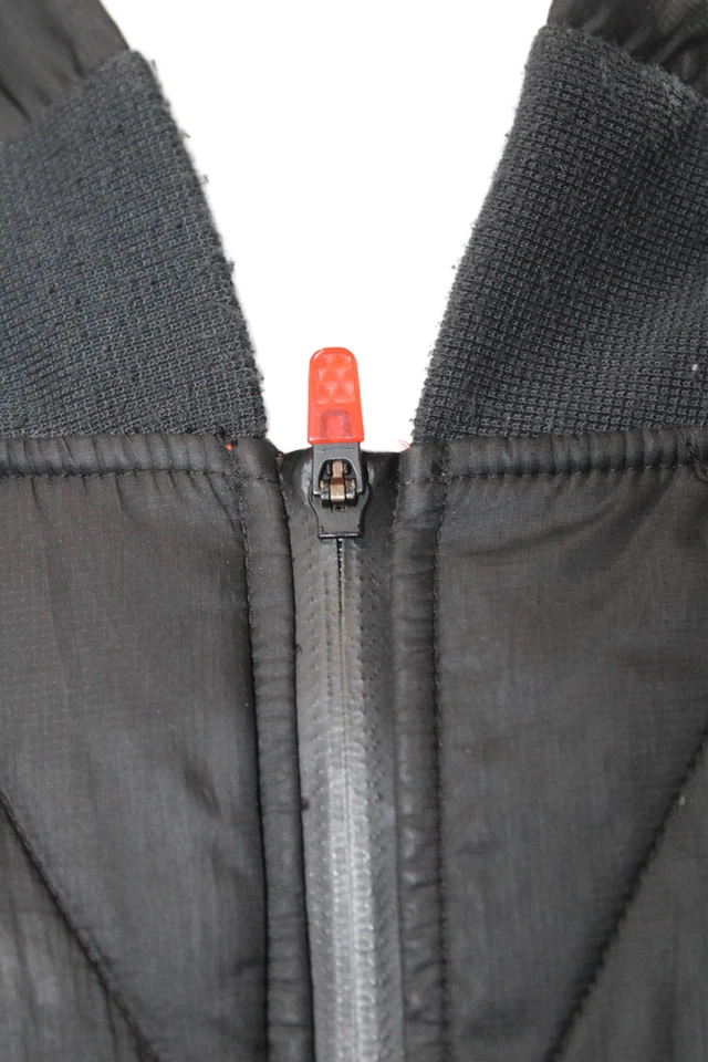 Jaqueta Bomber Masculina Icon Acolchoada Preta Argyle Poliéster Snap Mock Neck Tamanho XL - Imagem 4 de 4