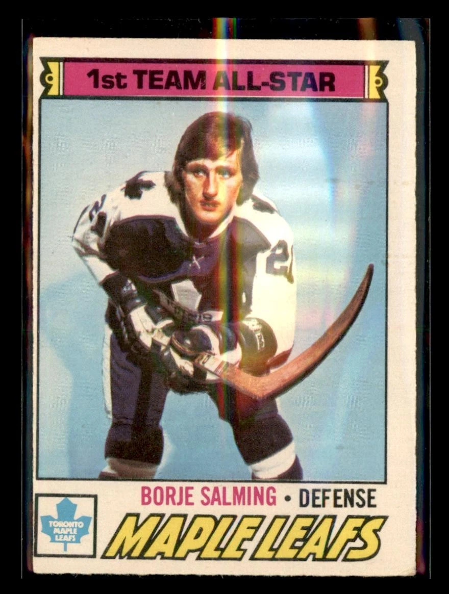 1977-78 O-Pee-Chee #140 Borje Salming Toronto Maple Leafs HOCKEY Card
