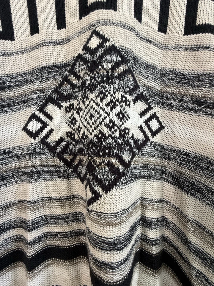 Cárdigan occidental Roxy Southwest frente abierto túnica encogida flecos para mujer mediano” Foto 4 de 4