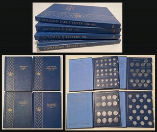 💥 4 CANADA 1960 WHITMAN ALBUMS (LRG CT 10/25/50¢) 💥SO NICE!⚡️FREE SHIPPING⚡️