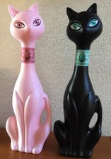 Avon Cat Bubble Bath  Set Of 2  Prissy  Pretty Purrfect - New