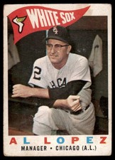 1960 Topps Baseball #222 Al Lopez Low Grade/Filler Hall/Fame Chicago White Sox