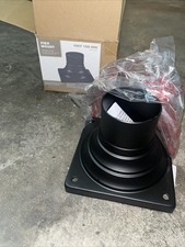 Square Pier Mount Base Black 6" 1007199966 for Outdoor Post Light Fixtures