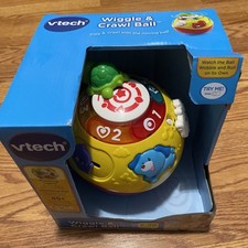VTech Wiggle Crawl Ball Baby Self-Rolling Educational Developmental open Box 