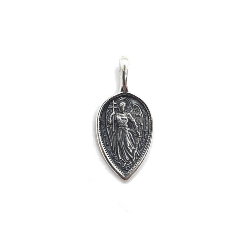 Sterling Silver Pendant Archangel Michael Genuine Solid Hallmarked 925 Handmade - Picture 2 of 5