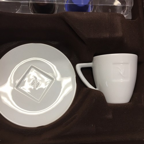 Nespresso Espresso Cappuccino Coffee Maker D150 Sampler Box Pods Cup Saucer Lot - Picture 4 of 5