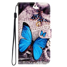 Butterfly Flower Cat Wolf Wallet Phone Case for Xiaomi Redmi Note 10 11 9 8T 10S