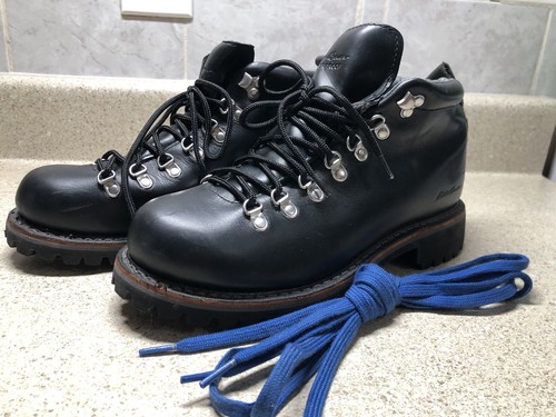 Eddie Bauer Boots Womens 8.5 Leather K Series Hiking Boots Vibram Waterproof