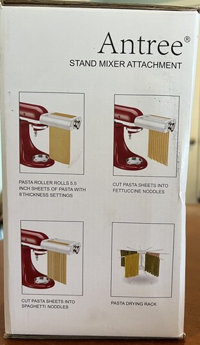 Pasta Maker Attachment 3in1 for Stand Mixers, Including Pasta Sheet Roller - Picture 10 of 11