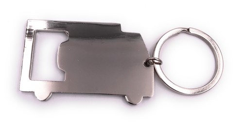Truck flat with flat opener keychain pendant made of metal - Picture 2 of 2