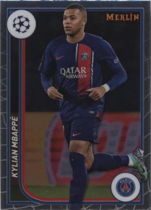パリ・サンジェルマン MBAPPÉ Lサイズ 2023-24 Topps Merlin Uefa Club Competitions - Kylian Mbappe
