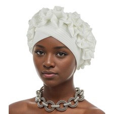 African Women Turban Nigerian Headtie Gele Wedding Party Cap Aso Oke Bonnet Wrap