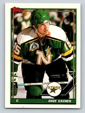 Dave Gagner 1991-92 Topps #74 Minnesota North Stars