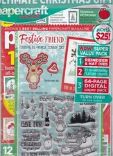 PAPERCRAFT ESSENTIALS MAGAZINE 165 OCT 2018,SEALED W/DIES,STAMPS 64-PAGE BOOK