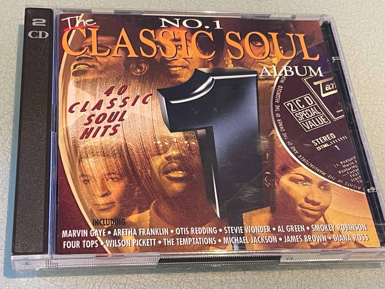 The No. 1 Classic Soul Album - 2 CD's - 1995 Polygram - 40 Great Tracks