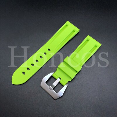 22MM RUBBER DIVER WATCH BAND STRAP FITS FOR BREITLING SUPEROCEAN NAVITIMER L/GN