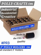 24 NEW Polly Products #PR3 Polly-Crafts tm 3" Paint ROLLERS. Made in USA ๐บ๐ธ