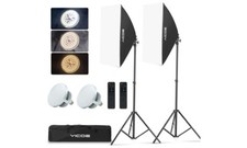 Softbox Lighting Kit, YICOE Photography Lighting Kit 2x19.7"x27.5" NEW