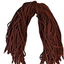 Wool Strips Rug Hooking DEEP RUST 5420, 18  long 6 Blade Cut 100 ct. Dorr Mill
