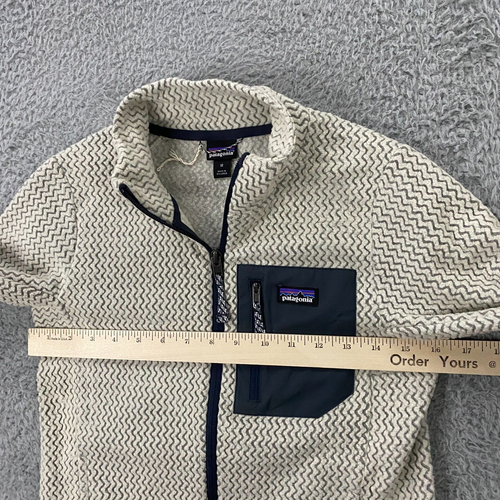 Patagonia R1 Air Jacket Kids Medium Fleece Grid Full Zip Regulator 64830 - Picture 8 of 10