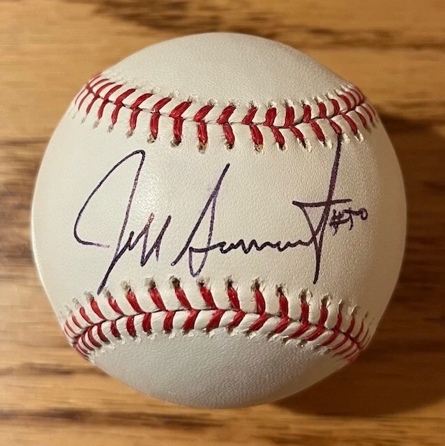 Bola de beisebol autografada assinada por Jeff Samardzjia RAWLINGS OML JSA CERTIFICADO DE AUTENTICIDADE/HOLO - Imagem 3 de 4