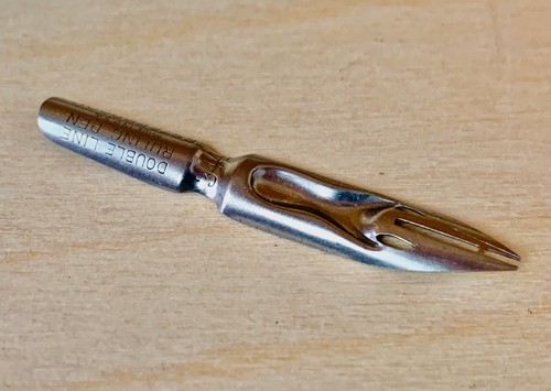 Vintage Esterbrook 344 Double Line Ruling Dip Pen Nib - 第 3/4 張圖片