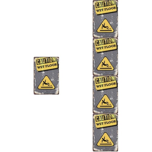 Set of 5 Warning Sign Business Wet Floor Safety Signs Caution eBay