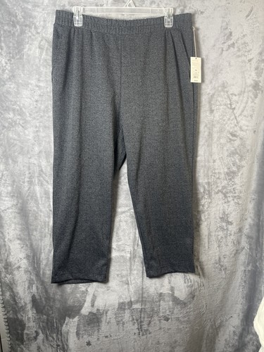 🆕 A New Day High-Rise Tapered Ankle Strick Hose grau/schwarz Gr. XXL