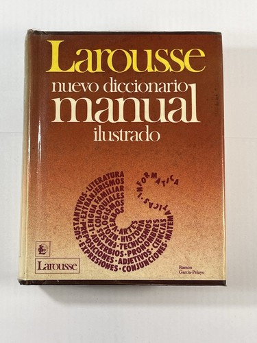 Larousse Nuevo Diccionario Manual Ilustrado 1988 Vintage Book Espanol - Picture 1 of 12