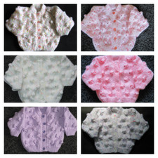 Hand knitted baby cardigan newborn/0-3 month/3-6 month/6-12 month/12-18 month
