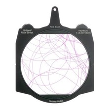 New Lindsey Optics Brilliant  Rota-Streak Pink Swirl Filter with Rota-Tray Frame