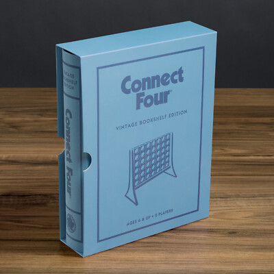 Connect Four Vintage Bookshelf Edition by WS Game Company Deluxe Board Game New